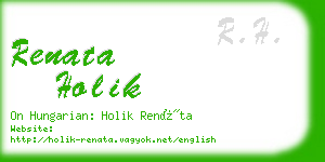 renata holik business card